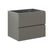 Wall Mount Cabinet Without Basin Gray With Two Drawers Pre-Assembled In Gray