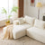 Dakar 4-Seat Minimalist Modular Sofa in White