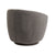 Gray Upholstered Swivel Accent Chair