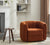 Swivel Accent Barrel Chair - Modern Upholstered Comfy Rotating Armchair for Living Room, Stylish and Functional