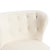 Armless Cream Sherpa Tufted Accent Chair