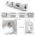 Aestin's Chrome Modern 4-Light Bathroom Vanity Lighting