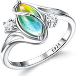 Load image into Gallery viewer, Vintage Inspired Diamond Accented Moon Ring
