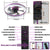 Aestin's Modern Purple Ceiling Fan with Dimmable LED Light