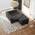 Kinshasa 5-Seat Modular Sofa in Black