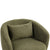 Dark Green Upholstered Swivel Accent Chair