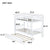 Convertible Twin Over Twin Rubber Wood Bunk Bed with Trundle