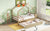 Natural Finish Twin House-Shaped Bed with Trundle