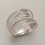 Load image into Gallery viewer, Elegant Zirconia Vintage Ring in Silver
