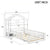 Twin Size House-Style Headboard Toddler Floor Bed with Guardrails and Stand