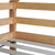 White Oak Twin Over Twin Rubber Wood House-Shaped Bunk Bed with Ladder & Guardrails