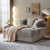 Grayish Brown Corduroy Double Sleeper Sofa