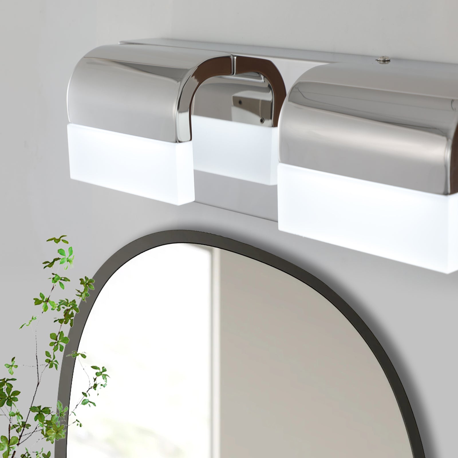 Aestin's Chrome Modern 4-Light Bathroom Vanity Lighting