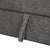 Dark Gray Chenille Pull-Out Sofa Bed with Storage Ottomans and Wireless Charger