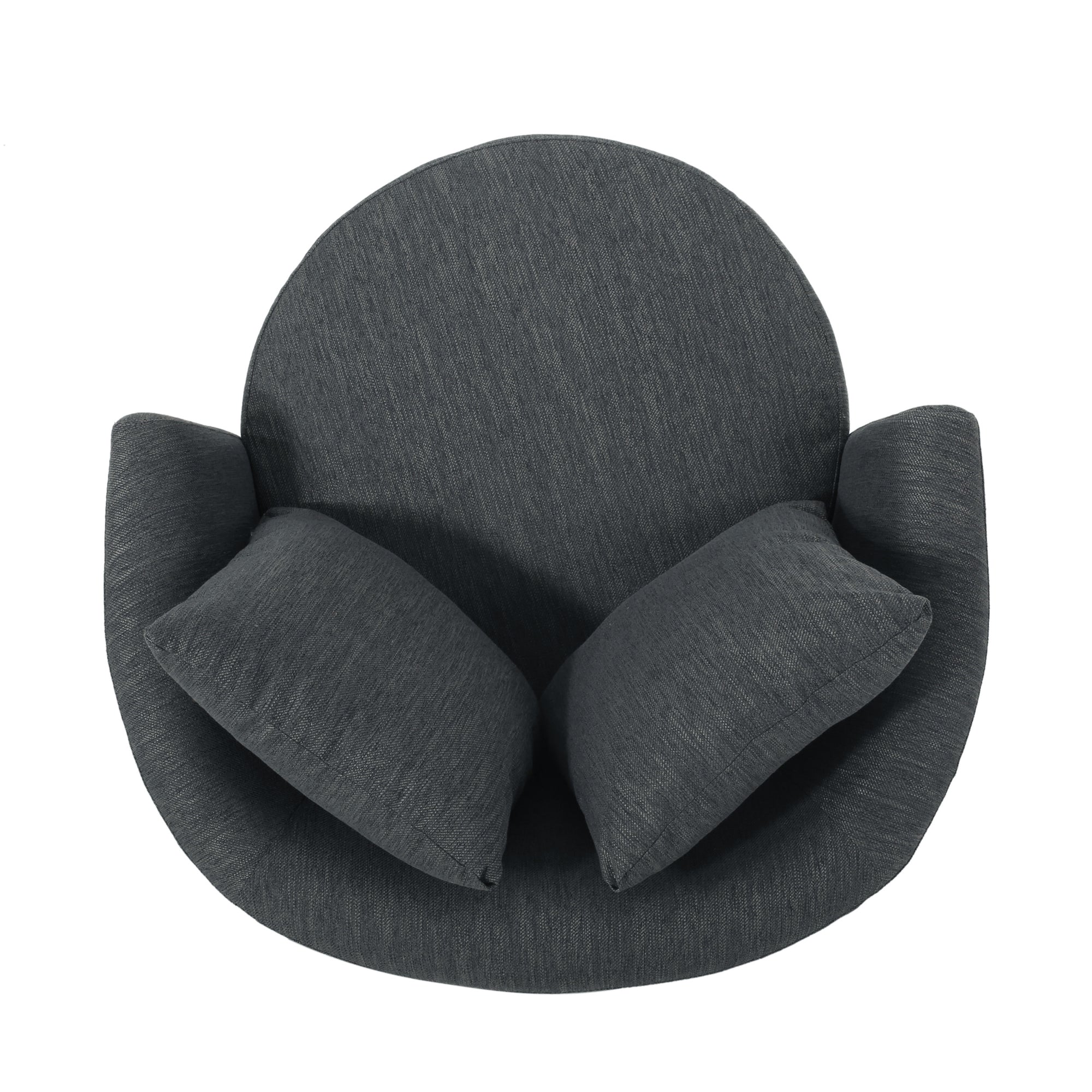 Charcoal Swivel Club Chair