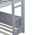 Light Gray Twin Over Twin House Floor Bunk Bed