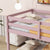 Pink Twin Over Twin Low Floor Bunk Bed