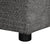 Dark Gray Chenille Pull-Out Sofa Bed with Storage Ottomans and Wireless Charger