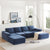 Tangier 6-Seat Modular U-Shaped Sofa in Navy