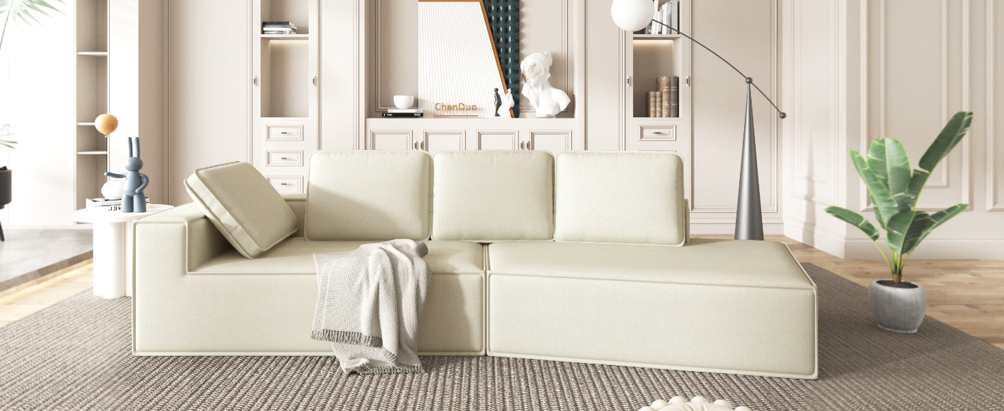 Marrakech Chaise Lounge Sofa in Beige