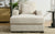 39.7" Cream Oversized Chaise Lounger