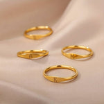 Load image into Gallery viewer, Minimalist Name Ring | Engraved Initial Ring
