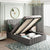 Full Upholstered Lift-Up Bed with Under Storage in Gray