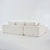 Dakar 4-Seat Minimalist Modular Sofa in White