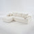 Dakar 4-Seat Minimalist Modular Sofa in White