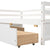 Twin Daybed with Two Storage Drawers In White