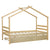 Natural Finish Twin House-Shaped Bed with Trundle