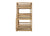 Triple Wood Bunk Bed with Two Built-in Ladders and Guardrails