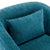 Green Linen Blend Swivel Accent Armchair