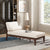 Elegant Beige-Brown Chaise Lounge with Detachable Cushions