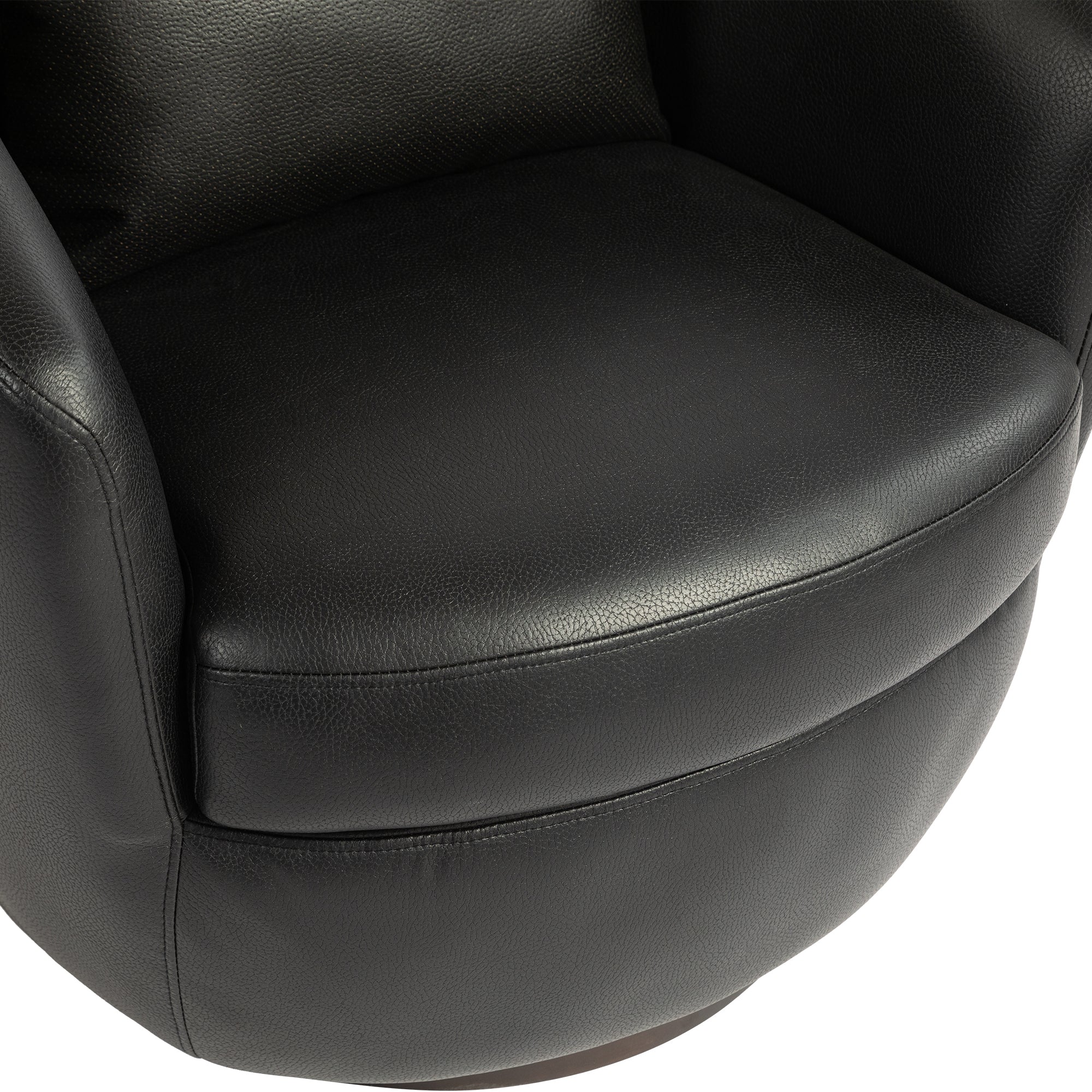 Modern Black Swivel Accent Armchair