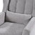 Modern Accent Chair - Stylish Chenille Armchair for Living Room, Gray Upholstered Comfort