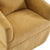 Mustard Yellow Upholstered Swivel Accent Armchair