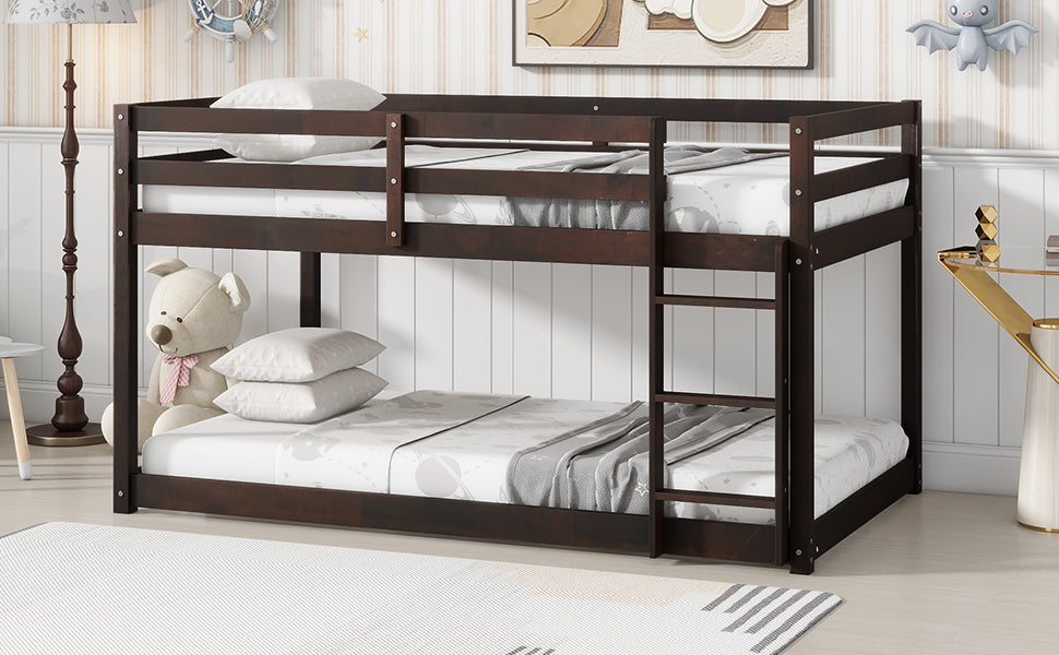 Twin Over Twin Loft Bed in Espresso Finish