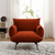 36" Modern Accent Upholstered Armchair - Curry Flannelette Fabric, Stylish Reading Chair for Living Room, Bedroom, Office