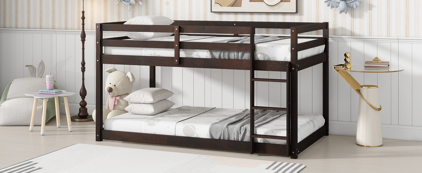 Twin Over Twin Loft Bed in Espresso Finish