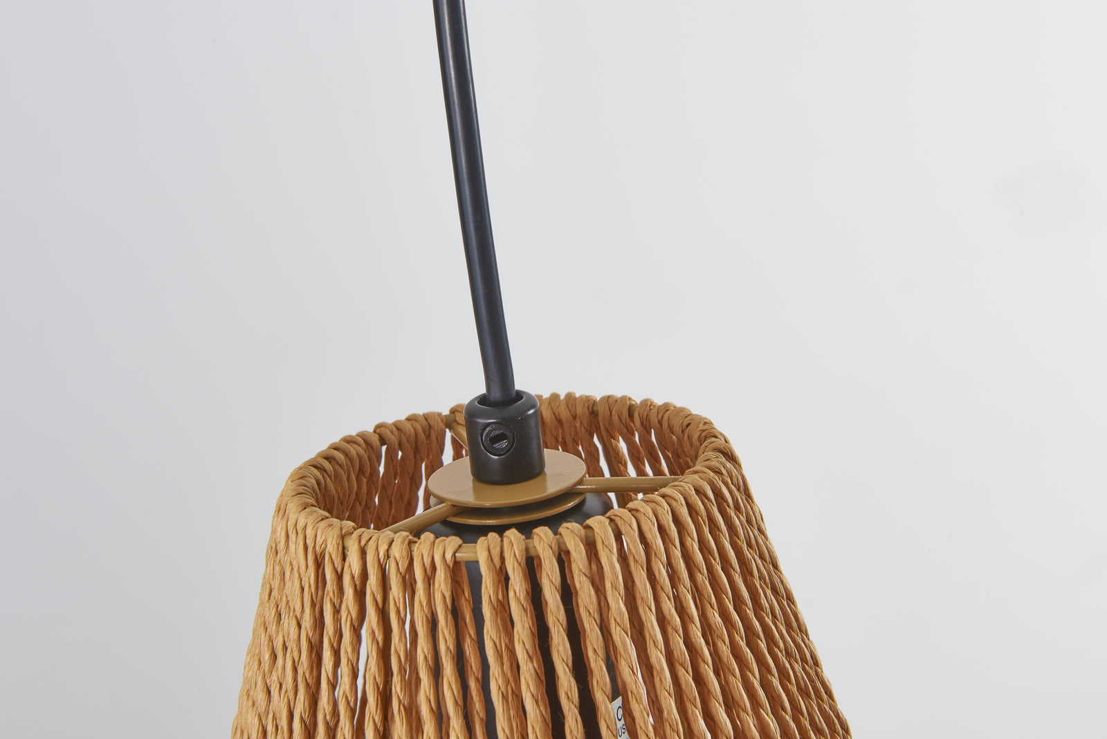 Set of 3 Handcrafted Rustic Hemp Rope Pendant Lights