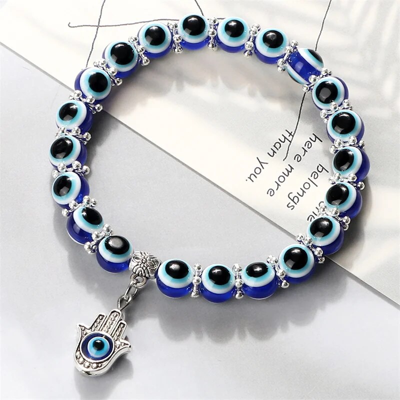 Evil Eye Ocean Style Anklet Karma and Luck Anklet