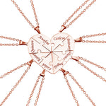 Load image into Gallery viewer, Personalized Family Heart Puzzle Necklace
