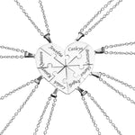 Load image into Gallery viewer, Personalized Family Heart Puzzle Necklace
