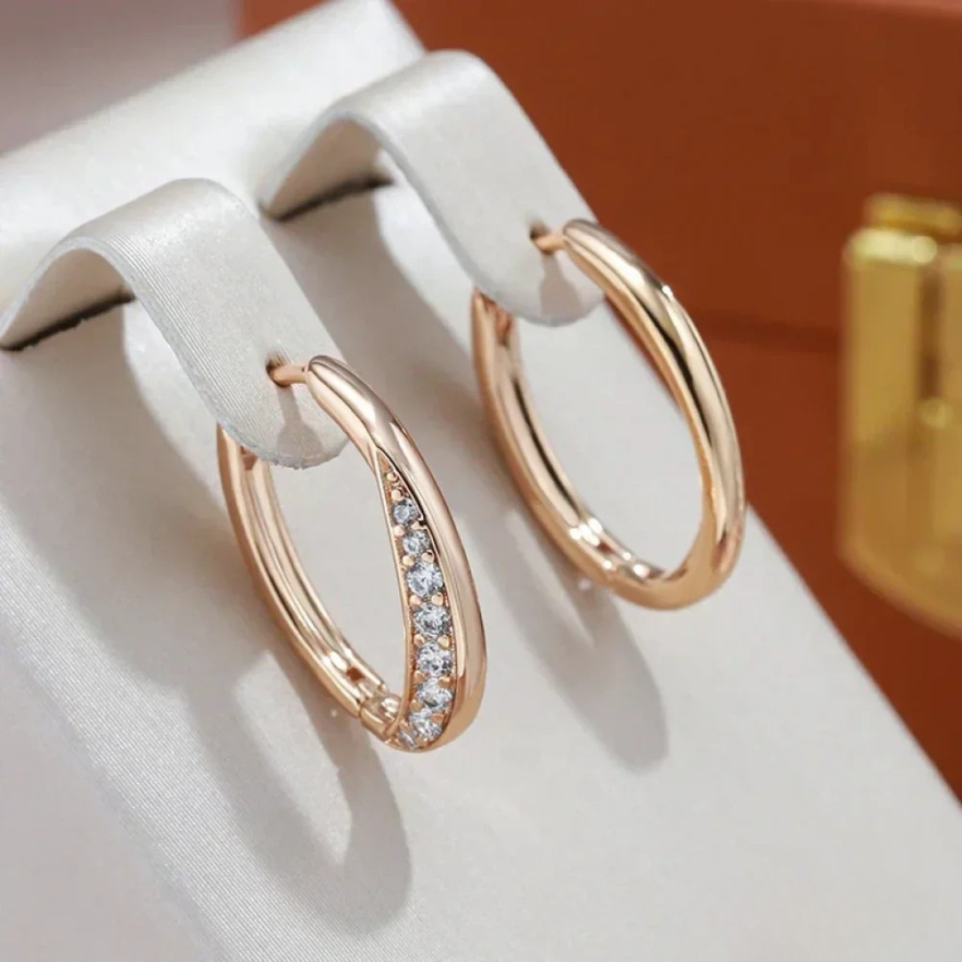Delicate Hoop Earrings in Gold