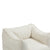 Modern High-Back  Beige Boucle Bean Bag Chair