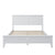 Stylish Solid Wood White Full Platform Bed