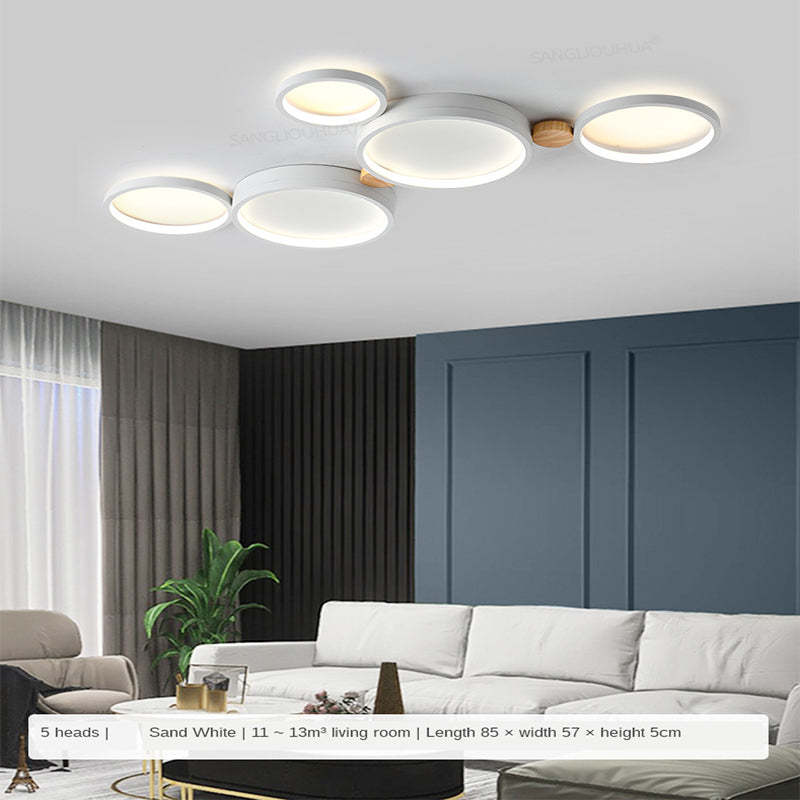 Contemporary Round Flush Mount Ceiling Light