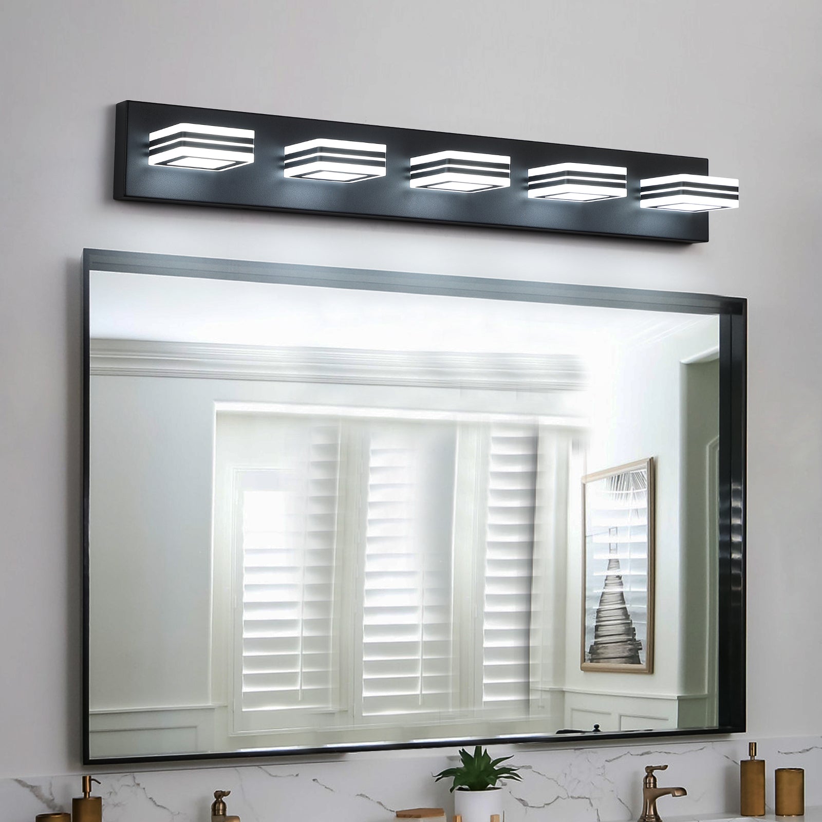 Aestin's LED Modern Black Vanity Light