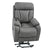 Dark Gray Power Lift Recliner Chair With Wood Frame